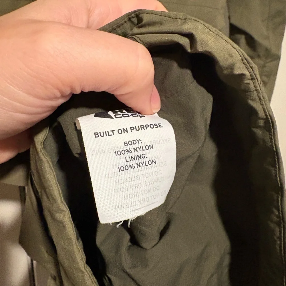Women’s REI Olive Green Hooded Jacket - Picture 4 of 4